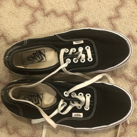 Sz 6 used condition black vans - Picture 2 of 2